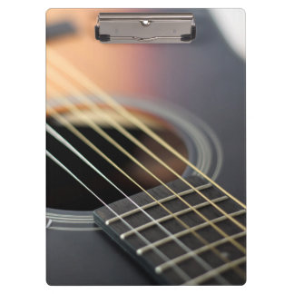 Sonnendurchbruch-Gitarren-Nahaufnahme Klemmbrett