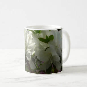 Sonnendurchflutete Weiße Azaleen Schöne Frühlingsb Kaffeetasse