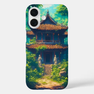 Sonnendurchflutetes thailändisches Haus im üppigen iPhone 16 Hülle