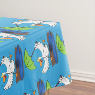 Sonnendute mit Schirm tanzender Cartoon Tischdecke