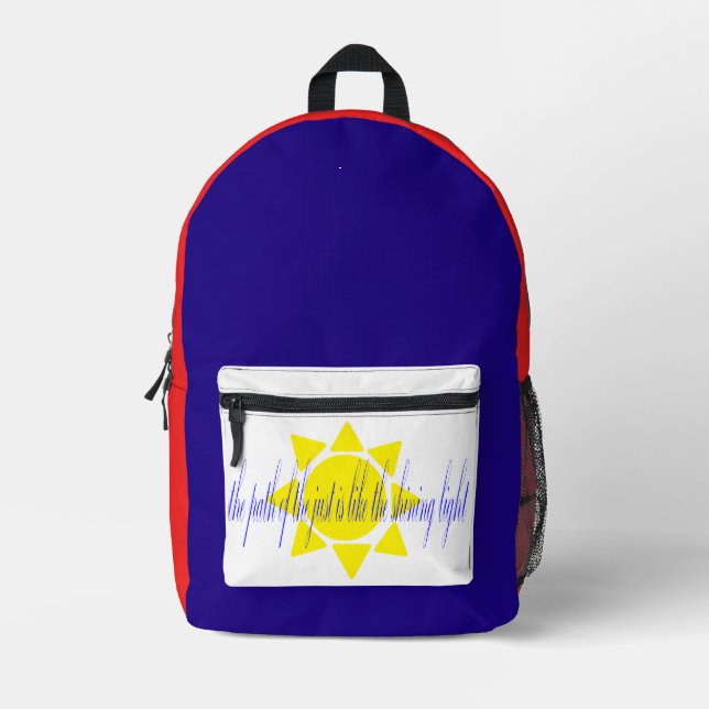 Sonneneinstellrucksack Bedruckter Rucksack (Vorderseite)