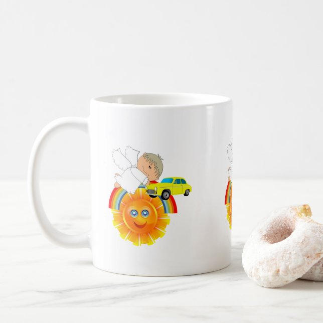 Sonnenengel Regenbogen Tasse (Mit Donut)