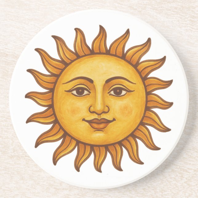 Sonnenface Getränkeuntersetzer (Vorne)