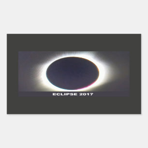 Sonnenfinsternis 2017 insgesamt rechteckiger aufkleber