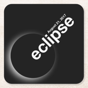 Sonnenfinsternis 2017 rechteckiger pappuntersetzer