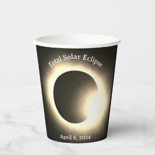Sonnenfinsternis 2024, 8. April Pappbecher