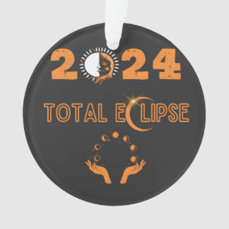 Sonnenfinsternis 2024 insgesamt ornament