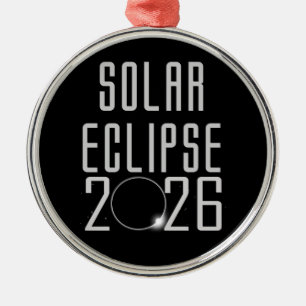 Sonnenfinsternis 2026 Gedenk-Schmuck Ornament Aus Metall