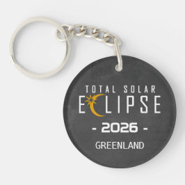 Sonnenfinsternis 2026 Totalität Schlüsselanhänger