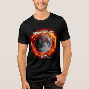 Sonnenfinsternis am 12. August 2026 Tri-Blend Shirt