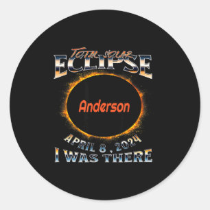 Sonnenfinsternis Anderson Indiana Da Runder Aufkleber