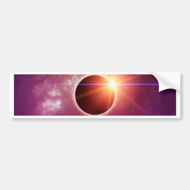 Sonnenfinsternis Autoaufkleber (Vorne)