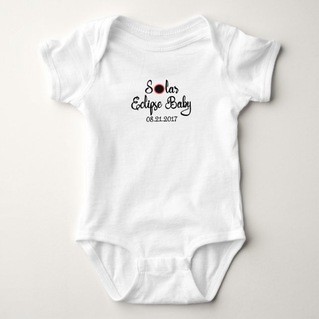 Sonnenfinsternis-Baby-Bodysuit-T-Shirt Baby Strampler (Vorderseite)