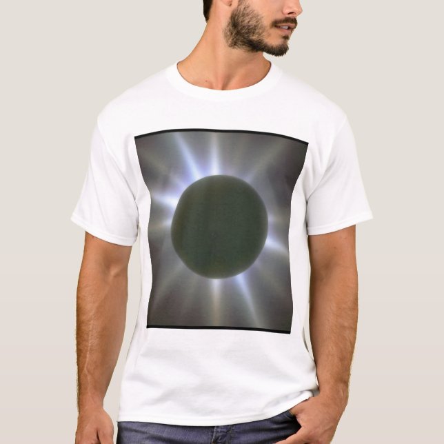 Sonnenfinsternis. (Eklipse; light_Space Szenen T-Shirt (Vorderseite)