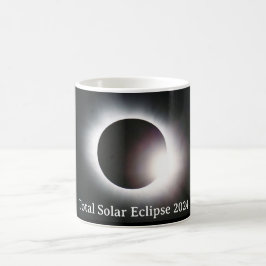 Sonnenfinsternis insgesamt 8. April 2024 Kaffeetasse
