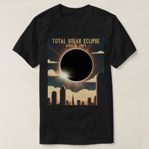 Sonnenfinsternis insgesamt CITY 8. April 2024 Sonn T-Shirt