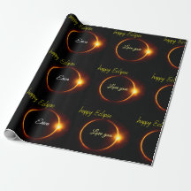 Sonnenfinsternis, realistisch schwarz-gelb