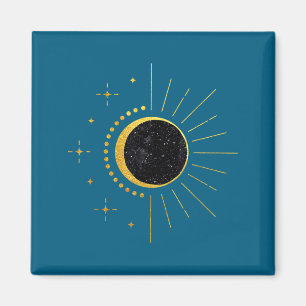 Sonnenfinsternis Zweimal Lebenszeit Gesamtillustra Magnet