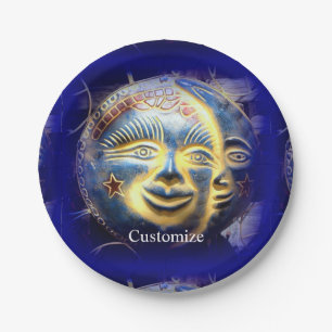 Sonnenfläche/ Mondfläche Thunder_Cove Pappteller