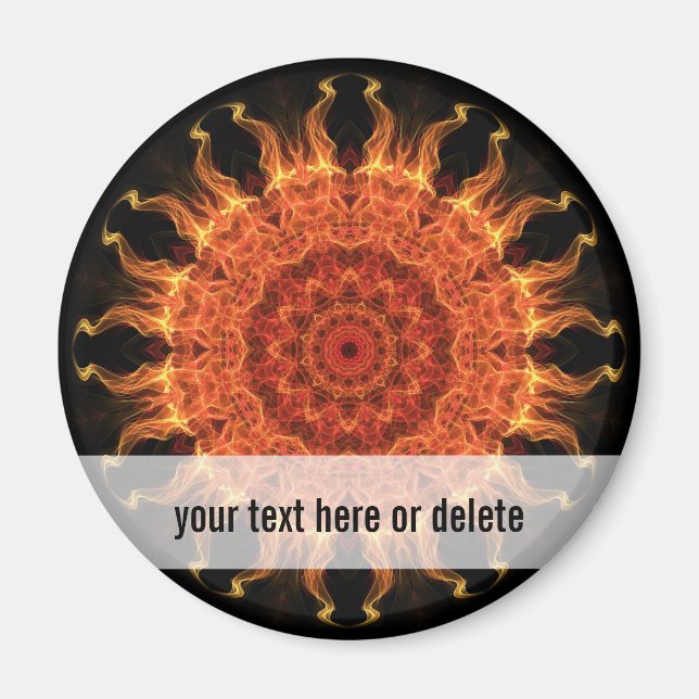 Sonnenflamme Magnet (Vorne)