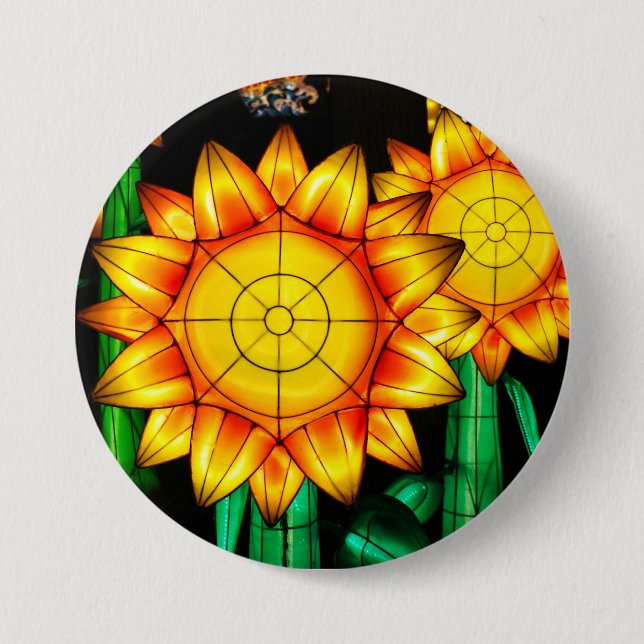 Sonnenflare Sonnenblumen  Button (Vorderseite)