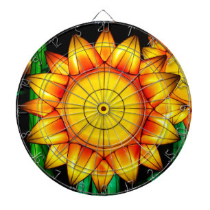 Sonnenflare Sonnenblumen Dartscheibe