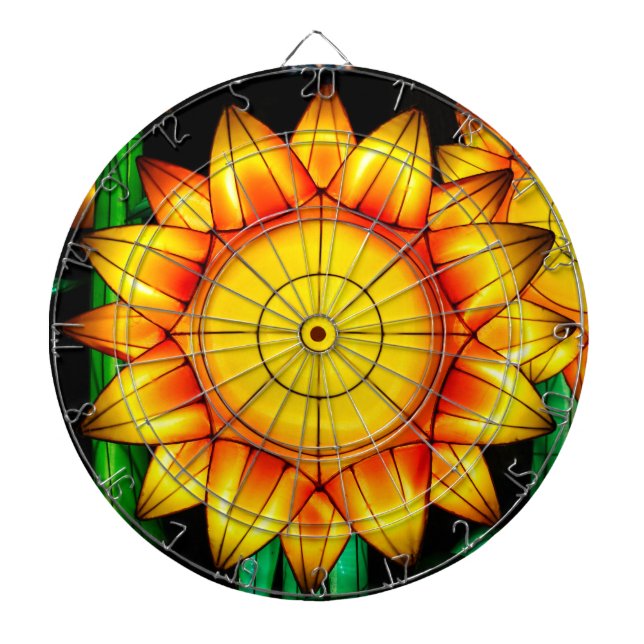 Sonnenflare Sonnenblumen  Dartscheibe (vorne)