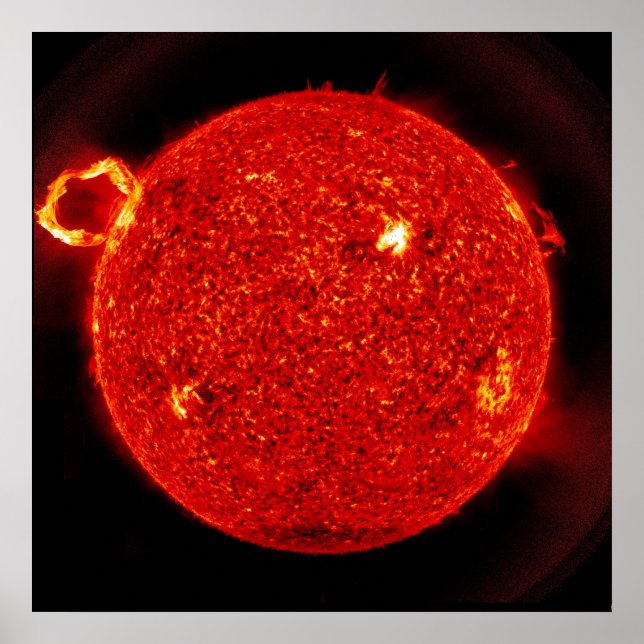 Sonnenflare werden von unserer Sonne ausgestoßen Poster (Vorne)