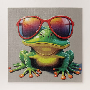 Sonnenfrosch mit Sonnenbrille