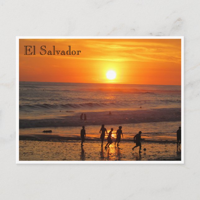 Sonnenfußball Postkarte (Vorderseite)