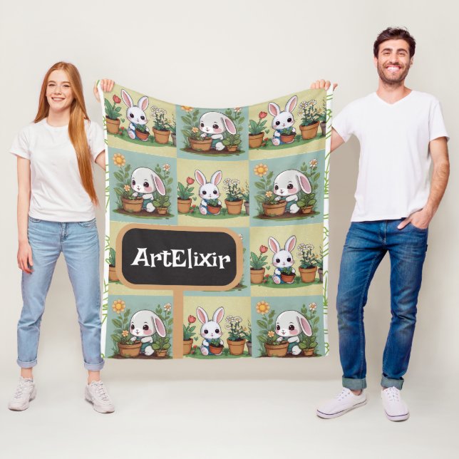 Sonnengärtnerdrucken Fleecedecke (Beispiel)