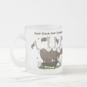 Sonnengeier Spaß Cartoon Mattglastasse
