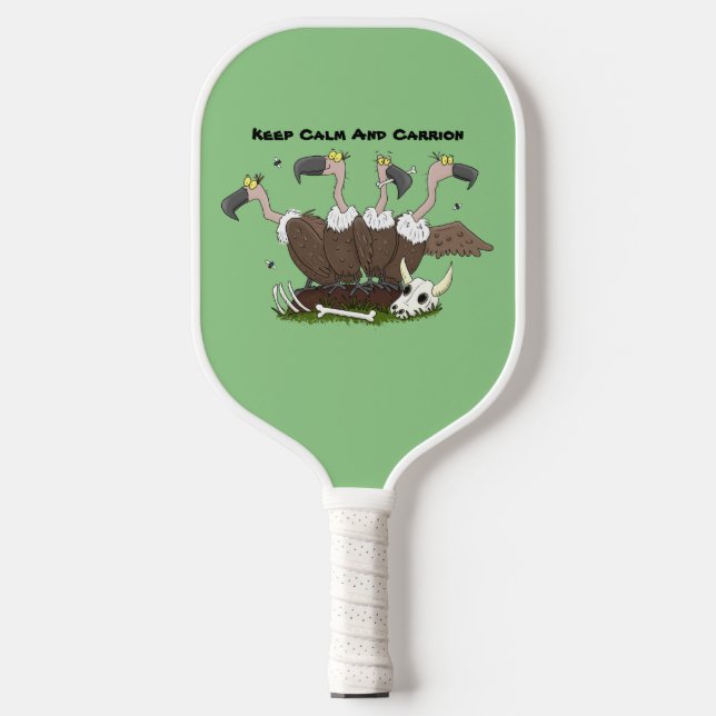Sonnengeier Spaß Cartoon Pickleball Schläger (Vorderseite)