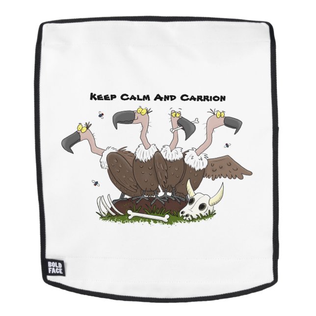 Sonnengeier Spaß Cartoon Rucksack (Abnehmbare Front)