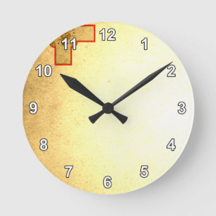 Sonnengeküsste maltesische Flagge Runde Wanduhr