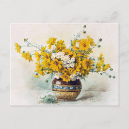 Sonnengelbe Blumen von Paul de Longpre CC1012 Postkarte