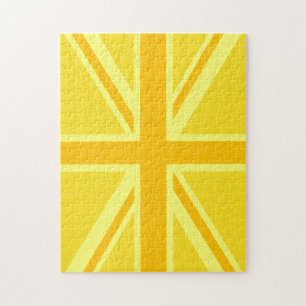Sonnengelber Union Jack britischer Flaggen-Dekor
