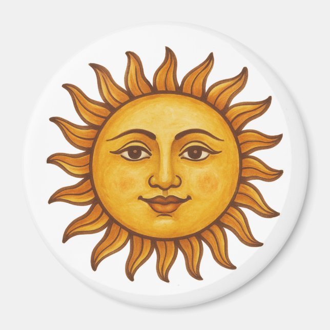 SonnenGesicht Magnet (Vorne)