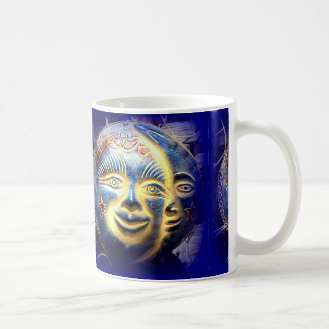 Sonnengesicht/Modemgesicht Kaffeemaschine Tasse (Rechts)