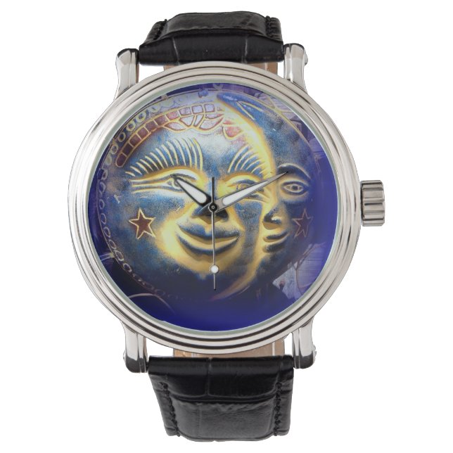 Sonnengesicht/Mondgesichtsbeobachtung Armbanduhr (Vorderseite)