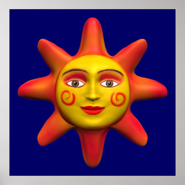 SonnenGesicht Poster (Vorne)