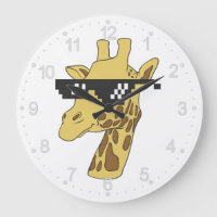 Sonnengiraffe mit Sonnenbrille-Illustration