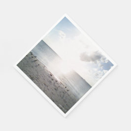 Sonnenglanz am Strand Serviette