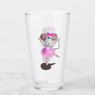 Sonnenglas mit Ballerina-Maus - Malerei Glas