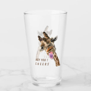Sonnenglas mit spielerischer Giraffe - Beifall Glas