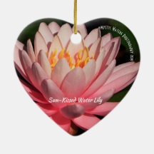 Sonnenkissed Water Lily 2 Keramiken Ornament