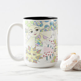 Sonnenkollektion Zweifarbige Tasse
