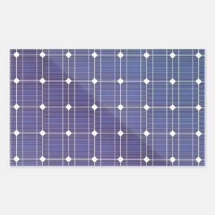 Sonnenkollektor auf weiß rechteckiger aufkleber
