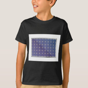 Sonnenkollektor auf Weiß T-Shirt