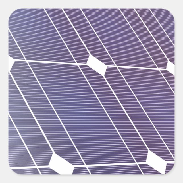 Sonnenkollektor Quadratischer Aufkleber (Vorderseite)